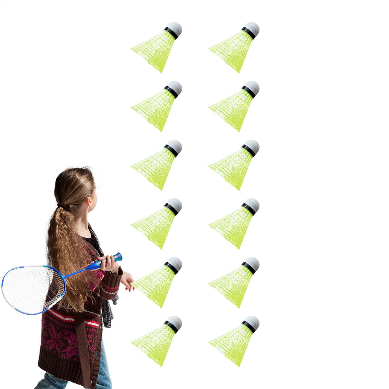 Nylon Shuttlecock 12 - Воланы для бадминтона, 12 штук, ветроустойчивые,