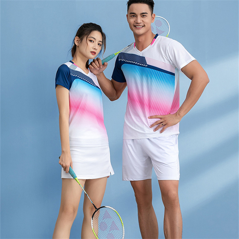 Badminton Outfit - Женский/мужской/женский тренировочный костюм футболки для бадминтона,