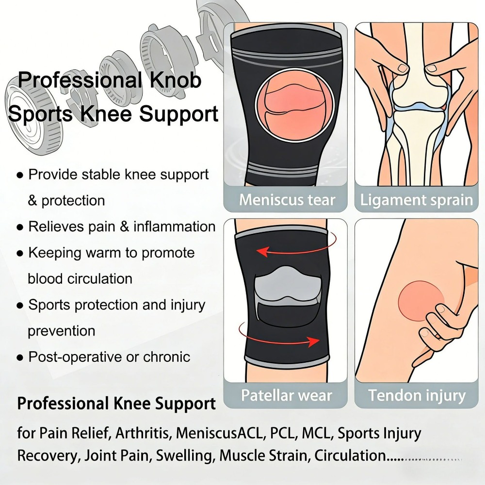 Профессиональный регулируемый  – обзор и цена Knee Brace Badminton