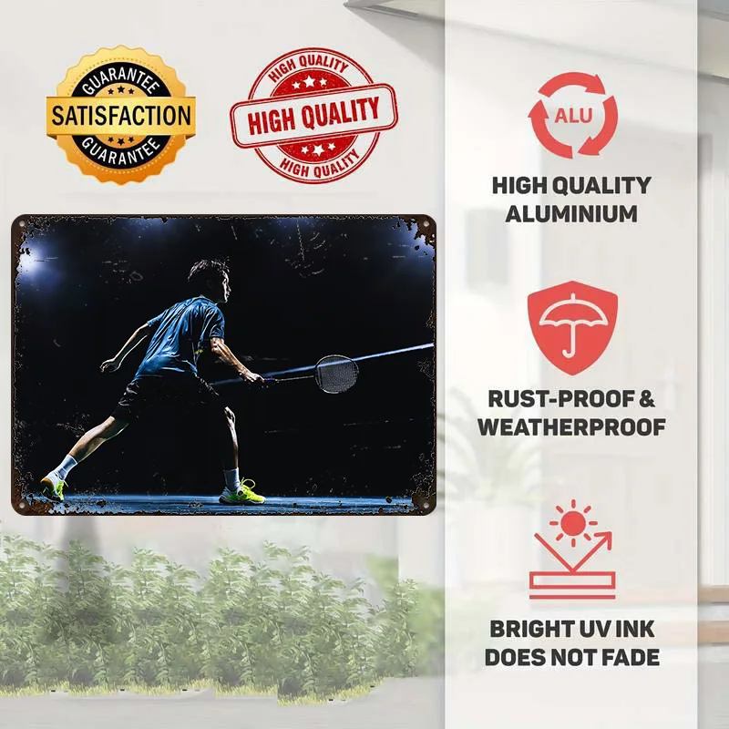 Металлическая винтажная таблич – обзор и цена Badminton Europe
